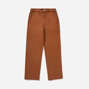 Everlane Cocoa Brown Straight Leg Crop Pant SZ 16